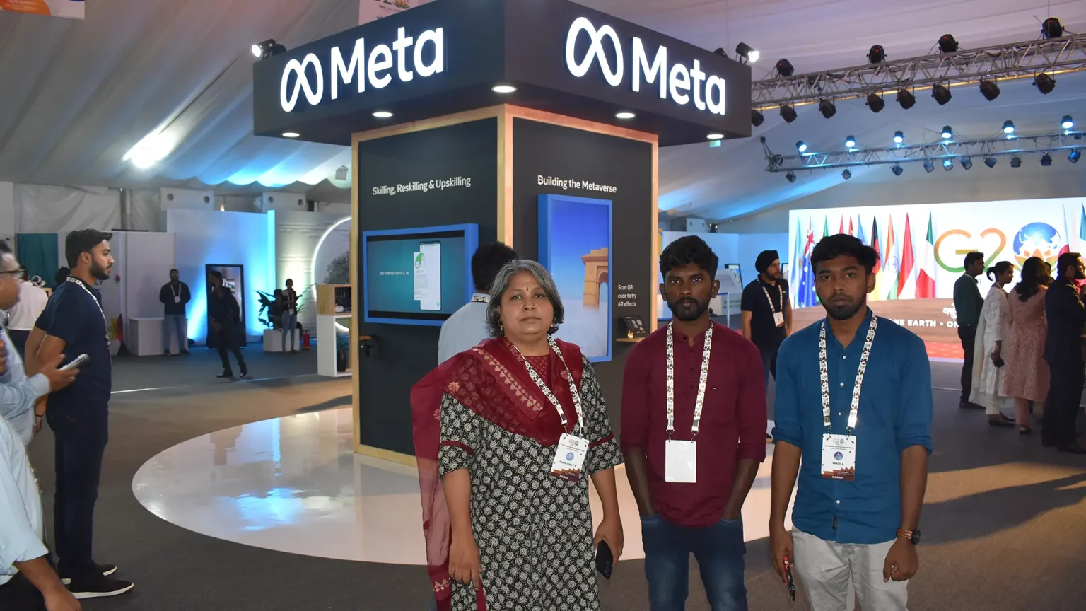 Team at the G20 event